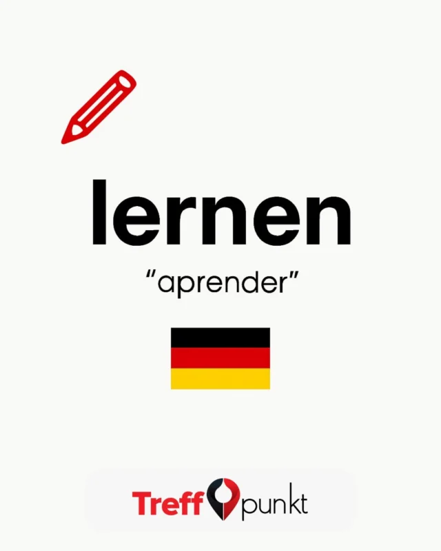 📚 Palabra del día: lernen
En alemán, lernen significa aprender.
Y sí, con esta palabra comienza todo. 💡

¿Ya sabías su significado?
Comenta una frase con lernen abajo 👇

#palabradeldía #aprendealeman #alemanparalatumba #clasesdealeman #TreffpunktAleman #germanlanguage #idiomas #latinoseneuropa #alemanfacil